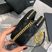 Ysl Becky Double-zip Pouch In Leather Black 6089411 19x11x5cm - 4