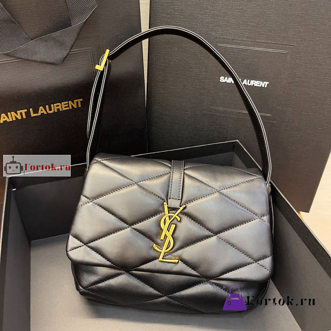 Ysl Le 57 Shoulder Bag In Leather Black 698567 24x18x5.5cm - 1
