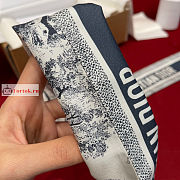 Dior Toile De Jouy Mitzah Scarf Blue Silk - 2