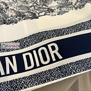 Dior Toile De Jouy Square Scarf Silk Blue - 3