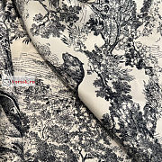 Dior Toile De Jouy Square Scarf Silk Blue - 6
