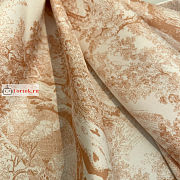 Dior Toile De Jouy Square Scarf Silk Coral Pink - 3