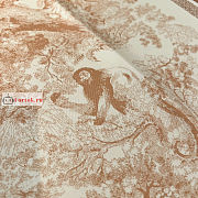 Dior Toile De Jouy Square Scarf Silk Coral Pink - 2