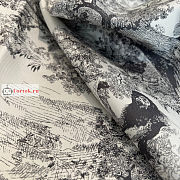 Dior Toile De Jouy Square Scarf Silk Gray - 3