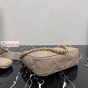 Prada Nappa Shoulder Bag In Leather Beige 24x17x7cm - 6