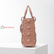 Dior Small Lady Abcdior Bag Diamond Motif Rose Beige M0538 20cm - 5