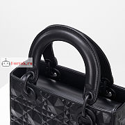 Dior Small Lady Abcdior Bag Diamond Motif Black M0538 20cm - 6