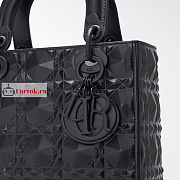 Dior Small Lady Abcdior Bag Diamond Motif Black M0538 20cm - 5