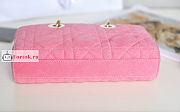 Dior Lady D-Joy Bag Denim Pink M0540 26x13.5x5cm - 4