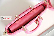 Dior Lady D-Joy Bag Denim Pink M0540 26x13.5x5cm - 3
