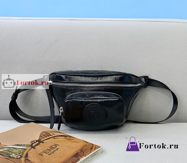 Fendi Bum Bag With Logo Black 28cm - 1