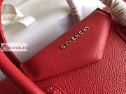 Givenchy Medium Antigona Bag In Grained Leather Red 34cm - 4