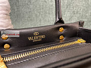 Valentino Small One Stud Nappa Handbag Black 19x16x12cm - 6