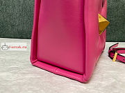 Valentino Small One Stud Nappa Handbag Pink 19x16x12cm - 6