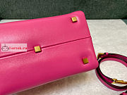 Valentino Small One Stud Nappa Handbag Pink 19x16x12cm - 5