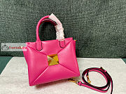 Valentino Small One Stud Nappa Handbag Pink 19x16x12cm - 2