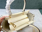 Valentino Small One Stud Nappa Handbag White 19x16x12cm - 5