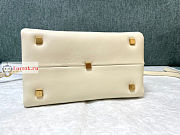 Valentino Small One Stud Nappa Handbag White 19x16x12cm - 4