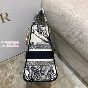 Dior Medium Lady D-Lite Bag Zodiac Embroidery M0565 24x20x11cm - 5
