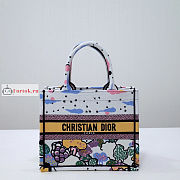 Dior Small Book Tote Ciel de Reve Embroidery M1265 26.5x21x14cm  - 1