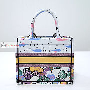 Dior Small Book Tote Ciel de Reve Embroidery M1265 26.5x21x14cm  - 6
