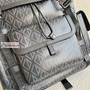 Dior Hit The Road Backpack Diamond Canvas Black 43×51×20cm - 4