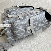 Dior Hit The Road Backpack Diamond Canvas Gray 43×51×20cm - 3