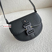 Dior Gallop Messenger Bag In Grained Leather Black 1ADPO 20.5×16×5cm - 4