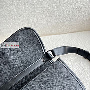 Dior Gallop Messenger Bag In Grained Leather Black 1ADPO 20.5×16×5cm - 3