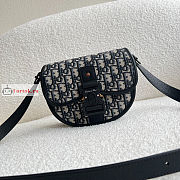 Dior Gallop Messenger Bag Oblique Jacquard Beige/Black 1ADPO 20.5×16×5cm - 4