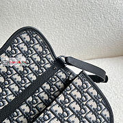 Dior Gallop Messenger Bag Oblique Jacquard Beige/Black 1ADPO 20.5×16×5cm - 3