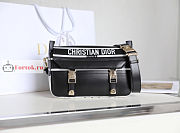 Dior Small Diorcamp Bag In Smooth Leather Black M1243 23x15x8cm - 1