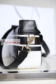 Dior Small Diorcamp Bag In Smooth Leather Black M1243 23x15x8cm - 5