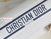 Dior Small Diorcamp Bag In Smooth Leather White M1243 23x15x8cm - 5