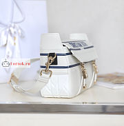 Dior Small Diorcamp Bag In Smooth Leather White M1243 23x15x8cm - 3