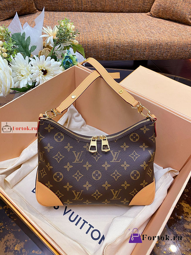 Louis Vuitton Boulogne Monogram Canvas Natural M45832 29x16x9.5cm - 1
