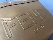 Fendi Medium Roma Sunshine Tote Leather Golden 35x31x17cm - 5