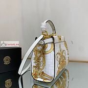 Fendace Mini Peekaboo Leather White 23cm - 6