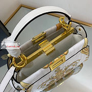 Fendace Mini Peekaboo Leather White 23cm - 5