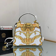 Fendace Mini Peekaboo Leather White 23cm - 4