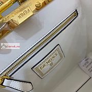 Fendace Mini Peekaboo Leather White 23cm - 3