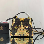 Fendace Mini Peekaboo Leather Black 23cm - 1