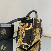 Fendace Mini Peekaboo Leather Black 23cm - 6