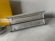 Fendi Small Peekaboo Leather Silver 27x9.5x21cm - 6
