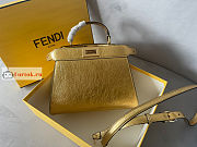 Fendi Small Peekaboo Leather Golden 27x9.5x21cm - 1