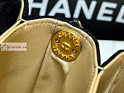 Chanel Mini Flap Bag In Lambskin Suede Black AS3378 15x20x9cm - 2