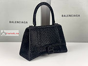 Balenciaga Small Hourglass Handbag Crystal Black 23cm - 6