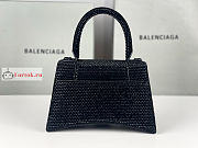 Balenciaga Small Hourglass Handbag Crystal Black 23cm - 4