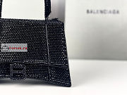 Balenciaga Small Hourglass Handbag Crystal Black 23cm - 2