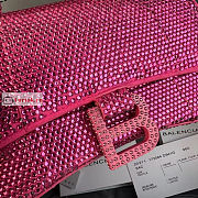 Balenciaga Small Hourglass Handbag Crystal Pink 23cm - 3